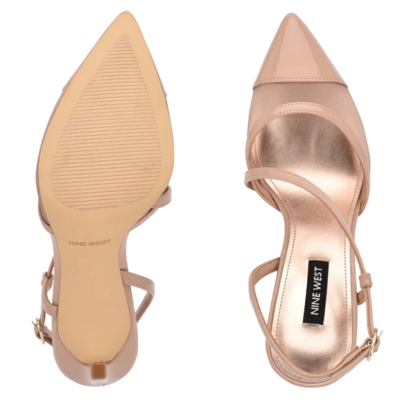 Nine West Timie Strappy Dress Sandals Nude 5.5 - Picture 6 of 9